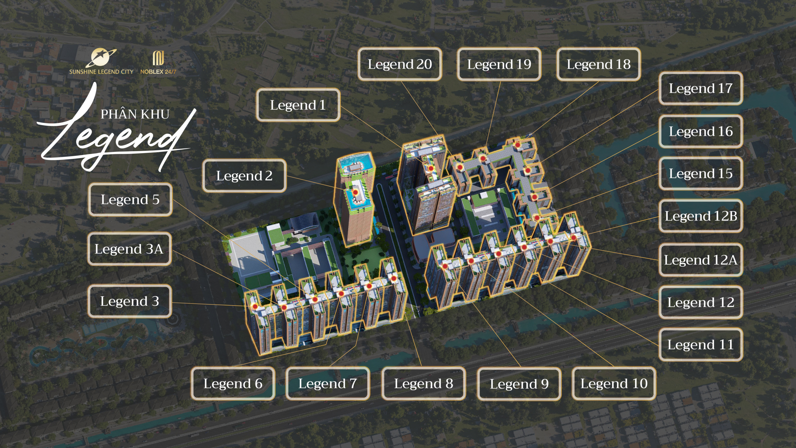 Mặt bằng tổng thể Sunshine Legend City Hưng Yên Văn Giang