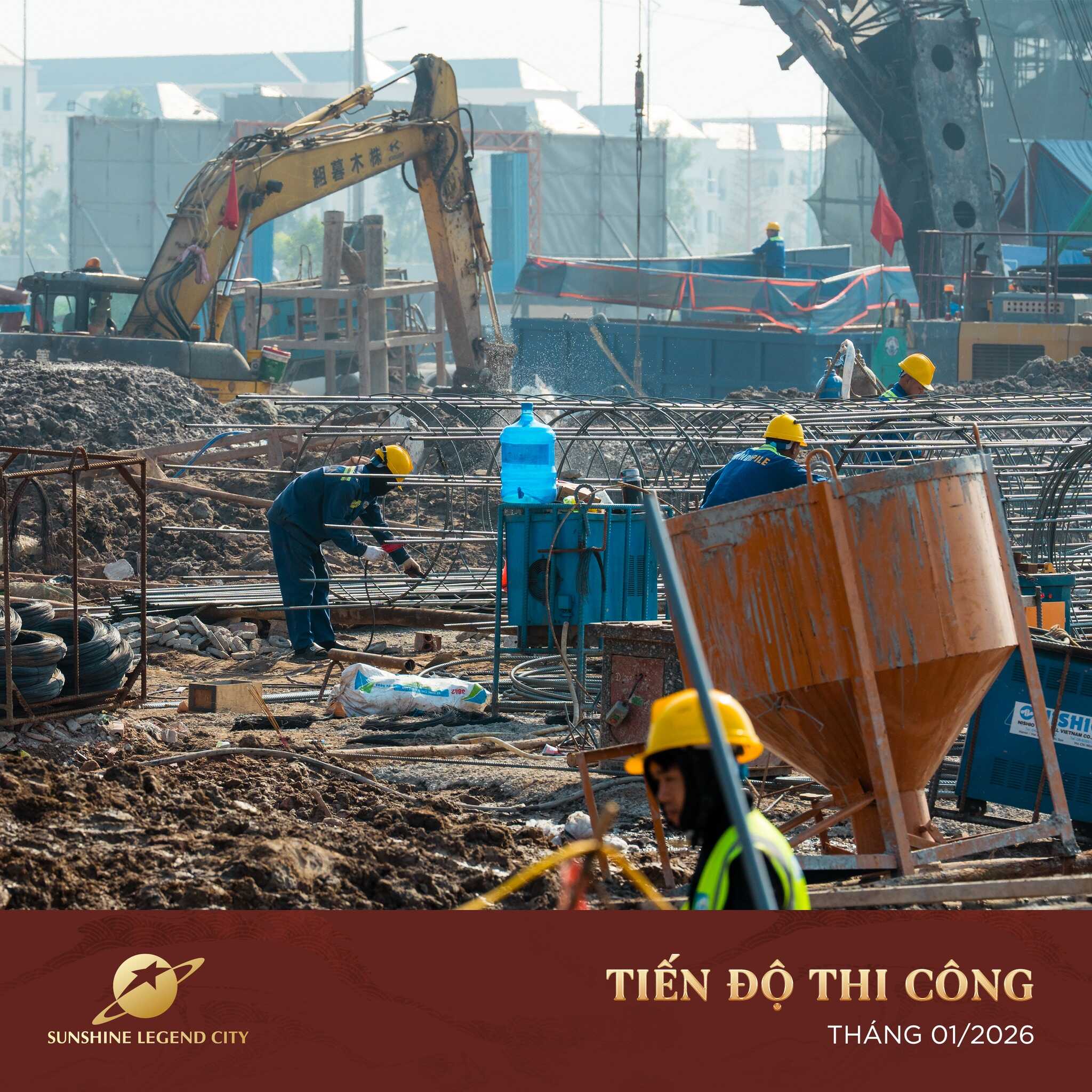 Cập nhật tiến độ thi công Sunshine Legend City 9