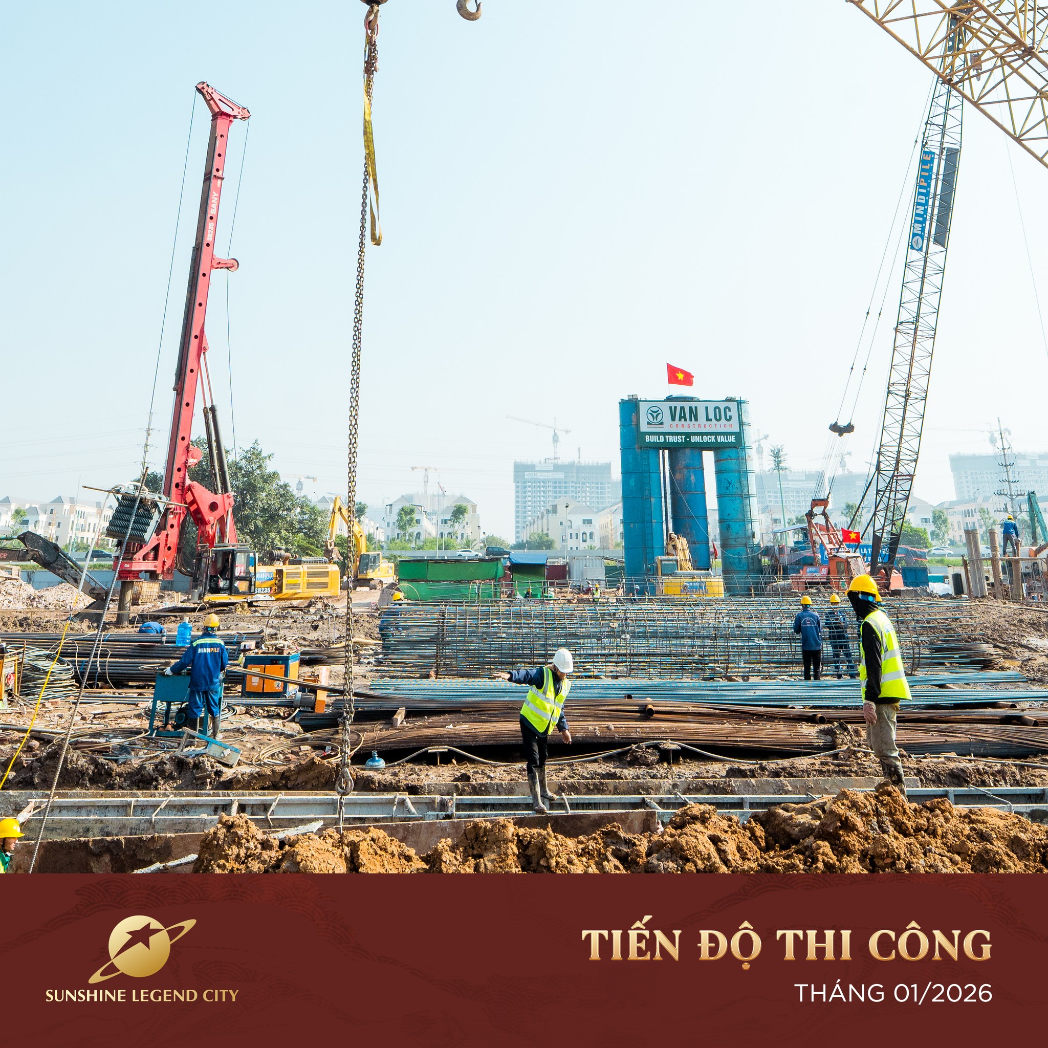 Cập nhật tiến độ thi công Sunshine Legend City