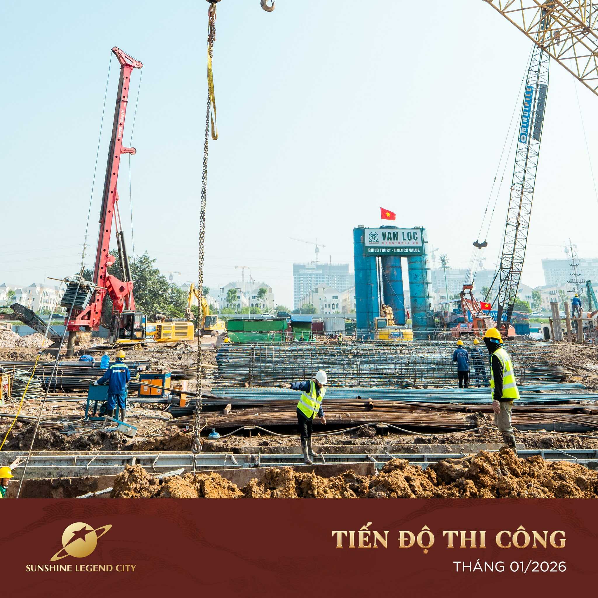 Cập nhật tiến độ thi công Sunshine Legend City 8